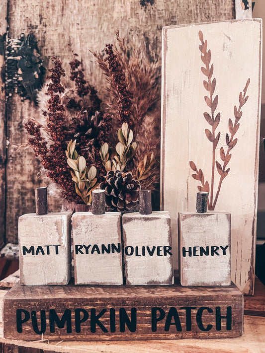 Personalized Pumpkin Set