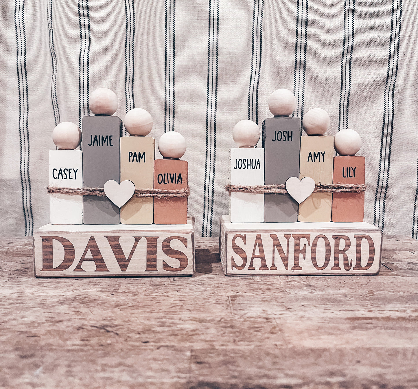 Single Custom Wood Block Family